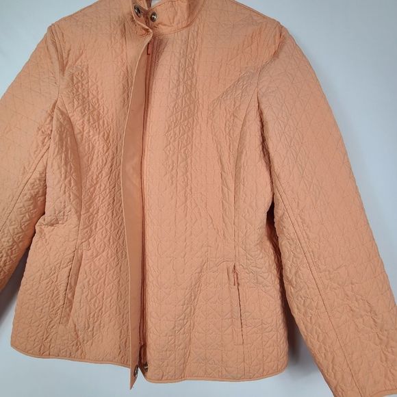 TALBOTS PETITE QUILTED LIGHTWEIGHT FULL ZIP JACKET SIZE 14 - Picture 4 of 14
